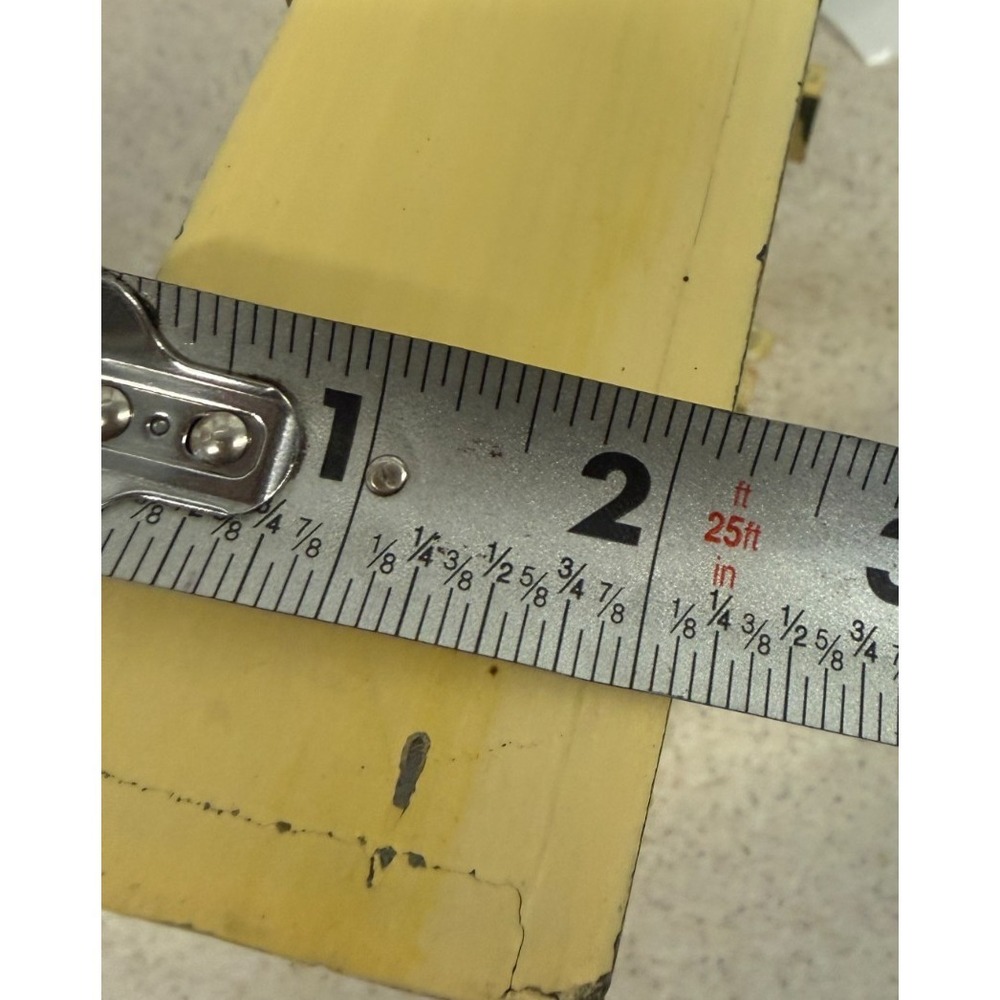 Distressed Yellow Wooden Wall Key Holder Box Floral Farmhouse Cottagecore Shabby - Picture 7 of 7